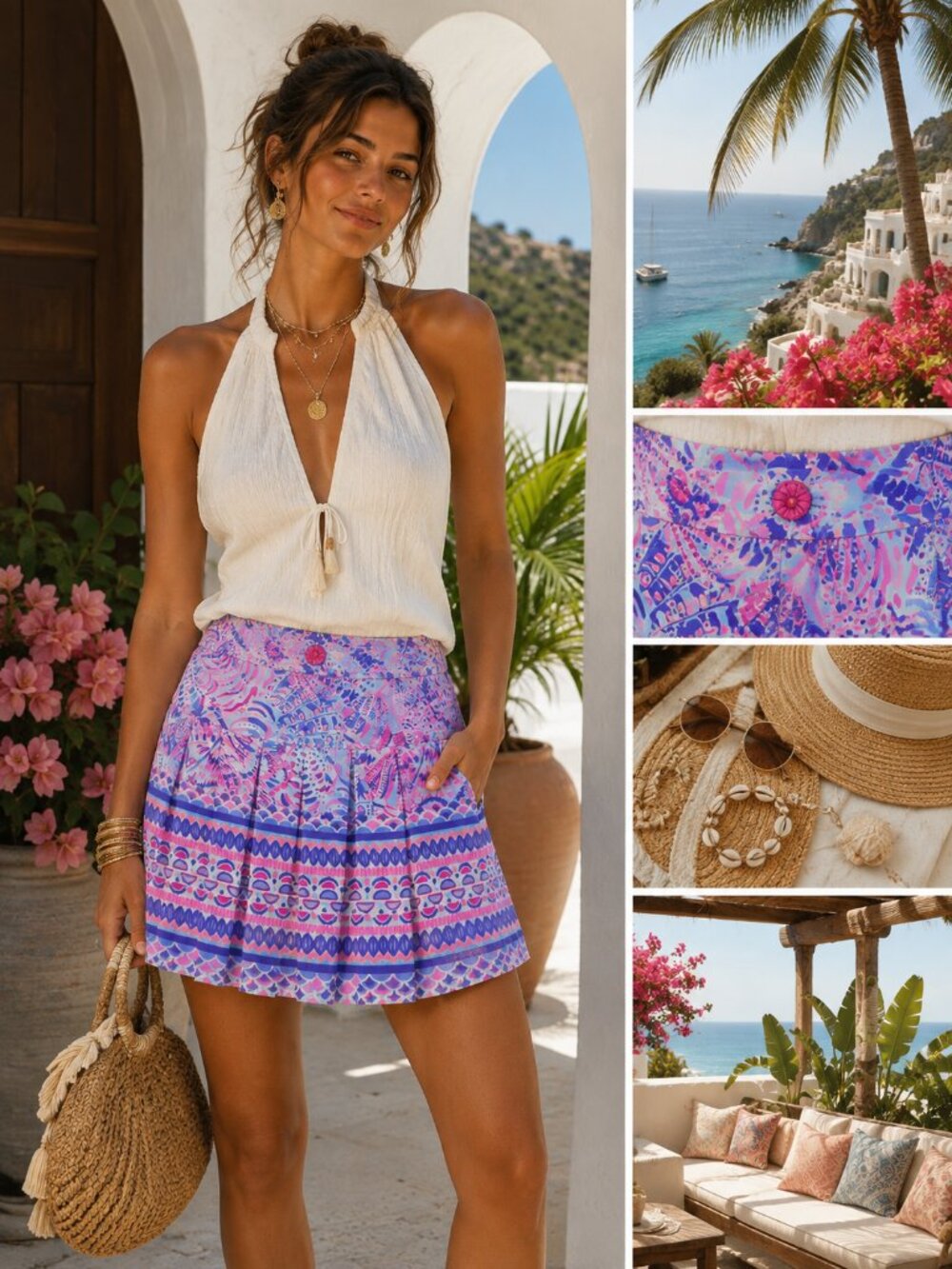 Lilly Pulitzer Luxletic Zadora Meryl Women's Pink Floral Skort Sz XXS